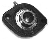 SBFD205-16g, Light Duty, 2 Bolt Flush Face Flange, 1″ Bore w/se